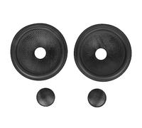 TICFOX Cono de altavoz de papel de tambor prémium de 1 pulgada de diámetro interior con borde de goma para altavoces de 5 pulgadas, 2 piezas de alto rendimiento