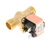 TICFOX DC 12V electroválvula eléctrica de latón, 1/2 Válvula de control de agua antidesecamiento de latón normalmente cerrada 0,02-0,8 MPa para calentadores, purificadores y sistemas HVAC