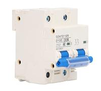 TICFOX Disyuntor de CC en Miniatura, Interruptor de Circuito Fotovoltaico de 2P, 1000V DZ47Z-125 100A Interruptores Automáticos Miniatura Disyuntor De Carril DIN Para Sistema Solar Fotovoltaico(Bue)