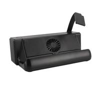 Ticfox Estación de Acoplamiento para TV Lector de Tarjetas de Juego 8 en 1 Interfaz Multimedia HD 4K 30 HZ USB2 0 HUBx3 PD3 0 Tipo C Soporte de Carga portátil con Ventilador de Ref