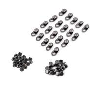 TICFOX Ganchos para cordones, accesorios de punta con remaches, 20 piezas/juego de ganchos para botas, accesorios de punta con remaches para rodamientos de reparación, accesorios de ascensor