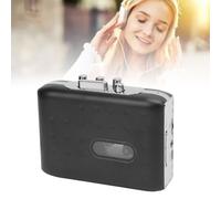 Ticfox Grabadora de casete portátil USB-C a MP3 convertidor con micrófono y auriculares, avance rápido/retroceso, reproductor de cassette con conector de auriculares para amantes de la música
