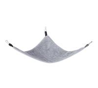 TICFOX Hamaca Triangular para Mascotas pequeñas, Cama Colgante, Suave, cómoda, Duradera, Espacio de Descanso para Dormir para hámsteres, Ardillas, planeadores del azúcar, cobayas, (Gris)