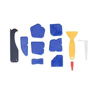 TICFOX Herramienta de calafateo multifuncional Placa de eliminación de pegamento Pala raspadora angular para acabado del hogar