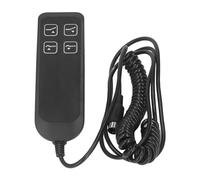 TICFOX Interruptor Eléctrico de Silla Reclinable, Interruptor Reclinable de Energía Eléctrica Negra Operación Simple Controlador de sofá Eléctrico 4 Botón 5 Pin para Oficina en Casa