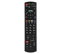 Ticfox Mando a distancia de TV de repuesto, innovador controlador de teclado N2QAYB000487, no requiere programación, acceso directo al canal, tamaño compacto, plástico negro para Fer