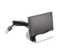 TICFOX Pantalla IPS de 3.5 pulgadas, USB, pantalla secundaria, computadoras, CPU, RAM, HDD, monitor, hora, fecha, interruptor de pantalla vertical horizontal (con conector y base)