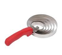 Ticfox Peine de curry de acero inoxidable para caballos, vacas, ovejas, diseño ergonómico duradero, herramienta de aseo de doble cara para eliminar el barro, pelo suelto, cepillo d (Peine de 6