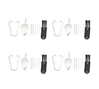 Ticfox Puntas de lápiz para Tableta, 4 Juegos de recambios de lápiz óptico ABS de Primera Calidad, Kit de Herramientas para Tab S7 FE de 12,4 Pulgadas T733, Escritura silenciosa de (Blanca Gris)