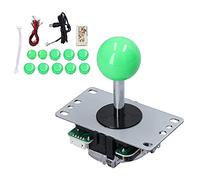 Ticfox QM070901 - Kit de mando de juego para tarjeta codificador de 10 botones Joystick USB Kit DIY para MAME PC Gaming XP Win7 Win8 Win10 (Verde)