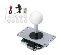 Ticfox QM070901 - Kit de mando de juego para tarjeta codificador de 10 botones Joystick USB Kit DIY para MAME PC Gaming XP Win7 Win8 Win10 (blanco)