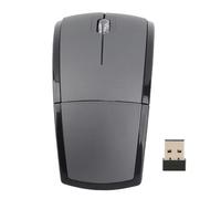 TICFOX Ratón inalámbrico Plegable, portátil, Compacto, 2,4G, inalámbrico, Plegable, 1600 PPP, Mate, para Juegos de Oficina, para usuarios de portátiles y PC, Material ABS (Negro)