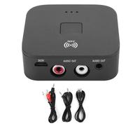 Ticfox Receptor de audio Bluetooth 5.0 con NFC, receptor Bluetooth HiFi, conector jack de 3,5 mm y RCA, cable USB, receptor de audio para TV, coche, altavoces y sistemas estéreo