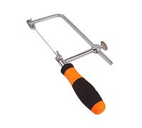 TICFOX Sierra de calar con 5 hojas de sierra, Sierra de calar para carpintería multifunción con 5 cuchillas antideslizante Sierra de mano pequeña para carpintero (S)