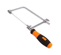 TICFOX Sierra de calar con 5 hojas de sierra, Sierra de calar para carpintería multifunción con 5 cuchillas antideslizante Sierra de mano pequeña para carpintero (L)