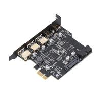 Ticfox Tarjeta de expansión PCIe a USB 3.2 Gen 1 5 Gbps 3 USB tipo A 2 USB tipo C 5 puertos PCI Express tarjeta de expansión para Linux