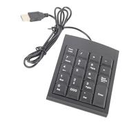 TICFOX Teclado Numérico USB, Mini Teclado de 19 Teclas Portátil Ergonómico Keypad para Ordenadores de Sobremesa, Portátiles, con Receptor USB Oficina Cálculo Calculadora PC para Contables