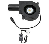 Ticfox Ventilador sin escobillas de 12 V CC 2,7 A 6000 RPM Soplador de flujo centrífugo de alta velocidad con rodamiento de bolas doble para ventilación de refrigeración DIY