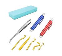 Tick Remover, 8 Pcs Efficient And Quick Removal Tick Removal Tool Kit for Dogs, Cats, Humans with 5