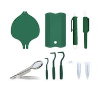 Tick Remover Tool, Reutilizable Flea Puller Set, 4,33 x 4,33 pulgadas Multi-Pet Household Care, Tick Removal for Dogs and Cats, PVC Metal Material, Adecuado para mascotas Grooming, Green