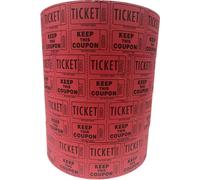 Ticket Guru-Raffle Tickets - 4 rollos de 2000 dos billetes, 8.000 total 50/50 grifos de rafia {elegir color combo abaj}