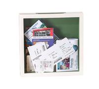 Ticket Shadow Box - de recuerdos de viaje con marco transparente de doble cara, almacenamiento y presentación de recuerdos para casa, salón, concierto