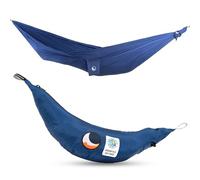 Ticket To The Moon Hamaca Compacta Liviana, Comercio Justo y Hecho a Mano, Azul Rey, para Viajes, Camping y Uso Cotidiano, 3.2 * 1.55m, sólo 480g, Seda de paracaídas, Armado < 1min