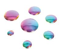 TickiT 72223 Sensory Reflective Colour Burst Buttons - Stainless Steel - Pack of 7 - Open Ended Play for Children and Adults