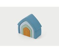 tickit Silisoft Casas apilables - 4 Secciones apilables de Silicona para Habilidades motoras Finas, construcción Creativa y Juego Abierto, Neutro