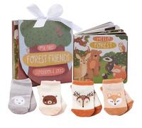 Tickle & Main Forest Friends - Juego de calcetines de 4 piezas, Neutro