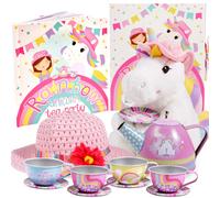 Tickle & Main - Juego de t para ni as con unicornio de peluche