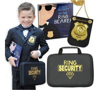 Tickle & Main Ring Bearer Gift Set includes Book Badge and Wedding Ring Security Briefcase