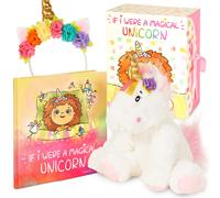 Tickle & Main - Set de regalo de unicornio m gico de 3 piezas, peluche de unicornio para ni as de 2 a os en adelante