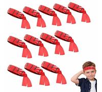 TICKLELY 12 Piezas de Diadema Ninja para Niños, Accesorios para Fiesta de Ninja, Diademas de Karate Ninja, Regalos para Fiestas de Ninja, Halloween y Navidad