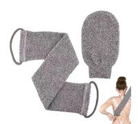 TICKLELY 2 Piezas Juego de Esponja de Baño y Guante Exfoliante Corporal, Aplicador de Crema para Espalda, Esponja de Ducha, Esponja Exfoliante, Ideal para Viajar