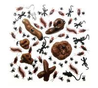TICKLELY caca，80pcs Juguete de Broma Falsa Caca Turd, Realista y Divertido - Juguete perfecto para Velas de Abril y Halloween