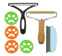 TICKLELY Juego de 9 eliminadores de pelo de animales, quitapelusas, cepillo mágico para ropa, quitapelos de gato, mini cepillo de nailon, para ropa, alfombras, sofás, punto, pelo de animales