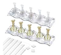 TICKLELY Mano Para Practicar Uñas con Juego Punta de Uñas Magnética y Base de Soporte de Cristal - Cabezas de Uñas Finas Para, Muestrario Uñas, Mano de Practicas de Uñas