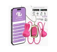 Tickly Pinzas para Pezones con VibraciÃ³n, Control y Collar con APP