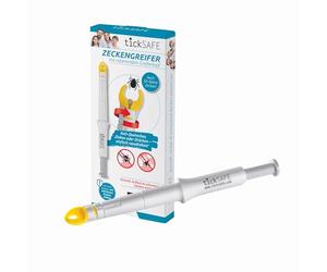 tickSAFE Pinza para garrapatas con Cabezal de Agarre Giratorio para su Uso en el Humanos | La Mejor Pinza para garrapatas - sin apretar, Tirar o presionar - Simplemente Girar hacia Fuera