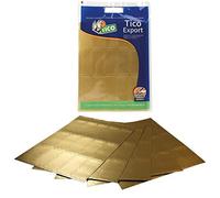 TICO E-GL-4521. Etiquetas dorada 45x21mm, 10 hojas