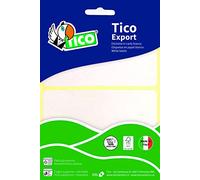 Tico España 418351 E-4428 Etiquetas A5 blancas adhesivas escribible 44x28mm, sobre de 10 hojas