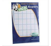Tico España E-11035 Etiquetas A5 blancas adhesivas escribible 110x35mm, sobre de 10 hojas