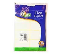 Tico España E-5836, Etiquetas A5 blancas adhesivas escribible 58x36mm, sobre de 10 hojas