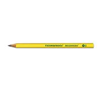 Ticonderoga Beginners Wood Pencil w/o Eraser, #2, Yellow Barrel, Dozen