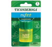 Ticonderoga My First - Sacapuntas de barril grande, amarillo y verde, 1 unidad