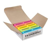 Ticonderoga Wedge Erasers Neon Colors 30 Count Class Pack
