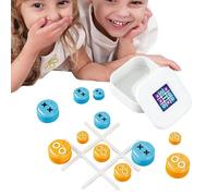 Tictactoe Game, Portable Gobble Game Board para niños, estrategia teaser cabeza a cabeza, actividades de viaje por carretera, ajedrez educativo para niños para niños