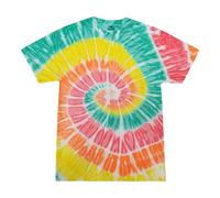 TICTEX Camiseta unisex Batik de Colortone - Camisas coloridas para mujer y hombre - Tie-Dye - Ropa hippie - Camiseta neón de algodón S M L XL XXL 3XL 4XL 5XL, agrios, XXL