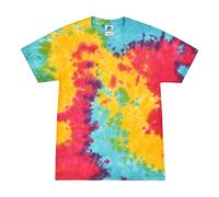 TICTEX - Camiseta unisex Batik de Colortone - Camisas coloridas para mujer y hombre - Tie-Dye - Ropa hippie - Camiseta neón de algodón S M L XL XXL 3XL 4XL 5XL, 3XL